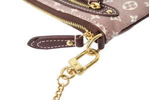 LOUIS VUITTON ルイ ヴィトン ミニ ポシェット アクセソワール ハンドバッグ M62999 モノグラムイディール セピア 美品 中古 64731