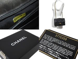 CHANEL シャネル シングルフラップ ダイアナマトラッセ22 ショルダーバッグ 3番台 A05289 ラムスキン 美品 中古 64735