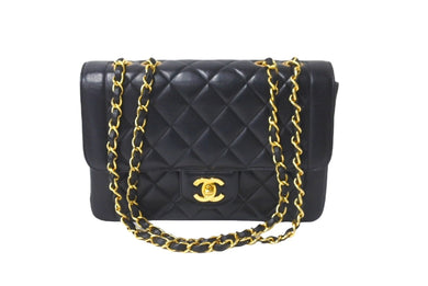 CHANEL シャネル シングルフラップ ダイアナマトラッセ22 ショルダーバッグ 3番台 A05289 ラムスキン 美品 中古 64735