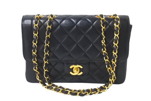 CHANEL シャネル シングルフラップ ダイアナマトラッセ22 ショルダーバッグ 3番台 A05289 ラムスキン 美品 中古 64735