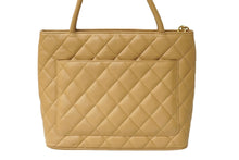 Load image into Gallery viewer, CHANEL シャネル 復刻トート 8番台 ハンドバッグ ココマーク キャビアスキン ベージュ シルバー金具 美品 中古 64736