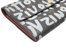 Load image into Gallery viewer, LOUIS VUITTON ルイ ヴィトン ポルトモネ クレディ 長財布 ノグラム グラフィティ M92189 PVC ブラウン アルジャン 美品 中古 64738
