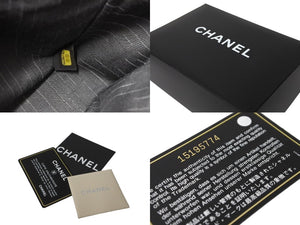 CHANEL シャネル マトラッセ ウエストミンスター バッグ 15番台 ラムスキン レザー コットンパール ブラック 美品 中古 64739