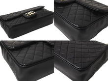 Load image into Gallery viewer, CHANEL シャネル マトラッセ ウエストミンスター バッグ 15番台 ラムスキン レザー コットンパール ブラック 美品 中古 64739
