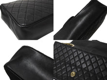 Load image into Gallery viewer, CHANEL シャネル マトラッセ ウエストミンスター バッグ 15番台 ラムスキン レザー コットンパール ブラック 美品 中古 64739