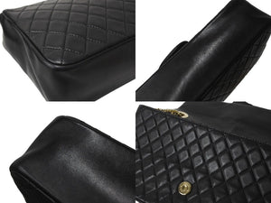 CHANEL シャネル マトラッセ ウエストミンスター バッグ 15番台 ラムスキン レザー コットンパール ブラック 美品 中古 64739