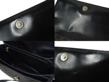 Load image into Gallery viewer, CELINE セリーヌ ブラゾン マカダム ショルダーバッグ オールドセリーヌ ブラック ブラウン ゴールド金具 良品 中古 64740