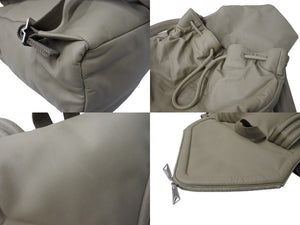 Bottega Veneta ボッテガヴェネタ バックパック リュック デイパック 665631 VA9VD レザー ベージュ シルバー金具 美品 中古 64744