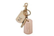 画像をギャラリービューアに読み込む, LouisVuitton ルイヴィトン 村上隆 ビジューサックモノグラモフラージュ キーリング キーホルダー M65635 美品 中古 64745