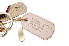 画像をギャラリービューアに読み込む, LouisVuitton ルイヴィトン 村上隆 ビジューサックモノグラモフラージュ キーリング キーホルダー M65635 美品 中古 64745