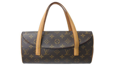 LOUIS VUITTON ルイヴィトン モノグラム ソナチネ ハンドバッグ M51902 ロゴ ブラウン 手持ち 鞄 美品 中古 64746
