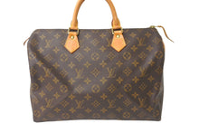 Load image into Gallery viewer, LOUIS VUITTON ルイヴィトン モノグラム スピーディ35 ハンドバッグ M41524 ブラウン 旧型 ロゴ 手持ち 鞄 美品 中古 64749