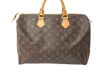 Load image into Gallery viewer, LOUIS VUITTON ルイヴィトン モノグラム スピーディ35 ハンドバッグ M41524 ブラウン 旧型 ロゴ 手持ち 鞄 美品 中古 64749