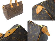 Load image into Gallery viewer, LOUIS VUITTON ルイヴィトン モノグラム スピーディ35 ハンドバッグ M41524 ブラウン 旧型 ロゴ 手持ち 鞄 美品 中古 64749
