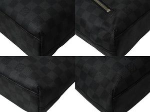 極美品 LOUIS VUITTON ルイヴィトン ミックPM ショルダーバッグ N41211 ブラック ダミエ グラフィット 中古 64751