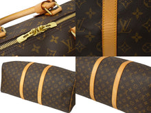 Load image into Gallery viewer, 極美品 LOUIS VUITTON ルイ ヴィトン キーポル50 ボストンバッグ M41416 モノグラム キャンバス ヌメ革 ゴールド金具 中古 64752