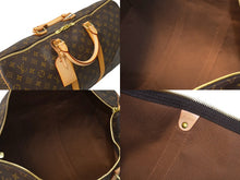 Load image into Gallery viewer, 極美品 LOUIS VUITTON ルイ ヴィトン キーポル50 ボストンバッグ M41416 モノグラム キャンバス ヌメ革 ゴールド金具 中古 64752