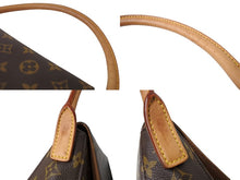 Load image into Gallery viewer, LOUIS VUITTON ルイヴィトン モノグラム ミニルーピング ワンショルダーバッグ ブラウン ロゴ 鞄 肩掛け M51147 美品 中古 64754