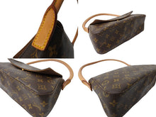 Load image into Gallery viewer, LOUIS VUITTON ルイヴィトン モノグラム ミニルーピング ワンショルダーバッグ ブラウン ロゴ 鞄 肩掛け M51147 美品 中古 64754