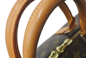 LOUIS VUITTON ルイ ヴィトン キーポル50 ボストンバッグ M41416 モノグラム キャンバス ヌメ革 ゴールド金具 美品 中古 64762