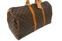 Load image into Gallery viewer, LOUIS VUITTON ルイヴィトン モノグラム キーポル50 ボストンバッグ M41416 ブラウン 旅行バッグ ゴールド金具 良品 中古 64763