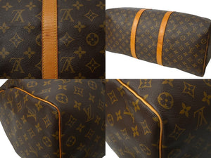 LOUIS VUITTON ルイヴィトン モノグラム キーポル50 ボストンバッグ M41416 ブラウン 旅行バッグ ゴールド金具 良品 中古 64763