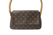 Load image into Gallery viewer, LOUIS VUITTON ルイヴィトン モノグラム ミニルーピング ワンショルダーバッグ ブラウン ロゴ 鞄 肩掛け M51147 美品 中古 64765