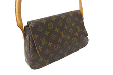 Load image into Gallery viewer, LOUIS VUITTON ルイヴィトン モノグラム ミニルーピング ワンショルダーバッグ ブラウン ロゴ 鞄 肩掛け M51147 美品 中古 64765