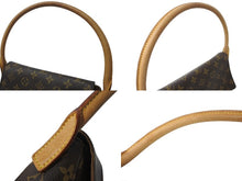 Load image into Gallery viewer, LOUIS VUITTON ルイヴィトン モノグラム ミニルーピング ワンショルダーバッグ ブラウン ロゴ 鞄 肩掛け M51147 美品 中古 64765