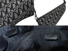 画像をギャラリービューアに読み込む, 新品同様 ChristianDior クリスチャンディオール サドルポーチ ワンショルダーバッグ トロッター MC 1012 ネイビー 中古 64769