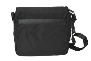 極美品 PRADA プラダ クロスショルダーバッグ BT8994 三角ロゴプレート ナイロン ブラック シルバー金具 中古 64770 