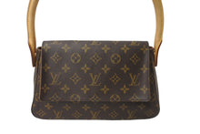 Load image into Gallery viewer, LOUIS VUITTON ルイヴィトン モノグラム ミニルーピング ワンショルダーバッグ ブラウン ロゴ 鞄 肩掛け M51147 美品 中古 64775