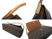 Load image into Gallery viewer, LOUIS VUITTON ルイヴィトン モノグラム ミニルーピング ワンショルダーバッグ ブラウン ロゴ 鞄 肩掛け M51147 美品 中古 64775