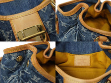 画像をギャラリービューアに読み込む, LOUIS VUITTON ルイヴィトン モノグラムデニム プリ―ティ ハンドバッグ ブルー M95020 ミニバッグ ロゴ 青 美品 中古 64776