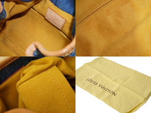 画像をギャラリービューアに読み込む, LOUIS VUITTON ルイヴィトン モノグラムデニム プリ―ティ ハンドバッグ ブルー M95020 ミニバッグ ロゴ 青 美品 中古 64776