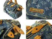 Load image into Gallery viewer, LOUIS VUITTON ルイヴィトン モノグラムデニム パッチワーク スピーディ30 ハンドバッグ ロゴ ブルー 青 鞄 M95380 美品 中古 64777