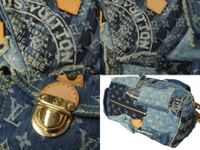 Load image into Gallery viewer, LOUIS VUITTON ルイヴィトン モノグラムデニム パッチワーク スピーディ30 ハンドバッグ ロゴ ブルー 青 鞄 M95380 美品 中古 64777