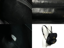 画像をギャラリービューアに読み込む, CHANEL シャネル リュック デカココマーク ヴィンテージ キャビアスキン ブラック ゴールド金具 シリアル不明 美品 中古 64778