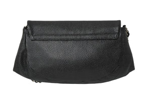 CHANEL シャネル ショルダーバッグ ハーフムーンチェーンウォレット ココマーク 15番台 キャビアスキン ブラック 美品 中古 64779