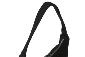 PRADA プラダ ハンドバッグ ホーボー MV515 トライアングルロゴ ブラック ナイロン シルバー金具 美品 中古 64781 