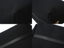 画像をギャラリービューアに読み込む, PRADA プラダ トートバッグ ロゴ ジャガード 1BG158 UCWF0002 00 キャンバス レザー ブラック 美品 中古 64783 