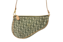 Load image into Gallery viewer, 極美品 Christian Dior クリスチャンディオール トロッター サドルポーチ ワンショルダー グリーン MC 0071 中古 64788