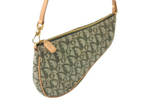 Load image into Gallery viewer, 極美品 Christian Dior クリスチャンディオール トロッター サドルポーチ ワンショルダー グリーン MC 0071 中古 64788