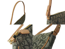 Load image into Gallery viewer, 極美品 Christian Dior クリスチャンディオール トロッター サドルポーチ ワンショルダー グリーン MC 0071 中古 64788