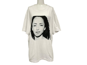 SACAI サカイ SADE シャーデプリント半袖Ｔシャツ トップス 21-0227S ホワイト コットン サイズ4 良品 中古 64815 