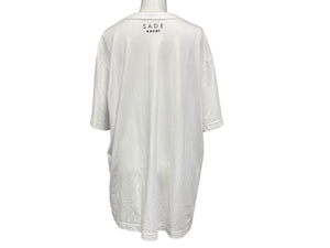 SACAI サカイ SADE シャーデプリント半袖Ｔシャツ トップス 21-0227S ホワイト コットン サイズ4 良品 中古 64815 