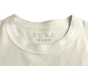 SACAI サカイ SADE シャーデプリント半袖Ｔシャツ トップス 21-0227S ホワイト コットン サイズ4 良品 中古 64815 