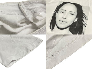 SACAI サカイ SADE シャーデプリント半袖Ｔシャツ トップス 21-0227S ホワイト コットン サイズ4 良品 中古 64815 