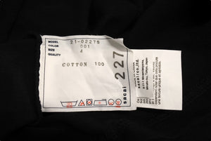 極美品 SACAI サカイ SADE シャーデプリント半袖Ｔシャツ トップス 21-0227S ブラック コットン サイズ4 中古 64816 