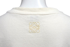 LOEWE ロエベ 半袖Ｔシャツ トップス クールネック ロゴプリント S540Y22X06 ベージュ グリーン ゴールド サイズS 良品 中古 64820